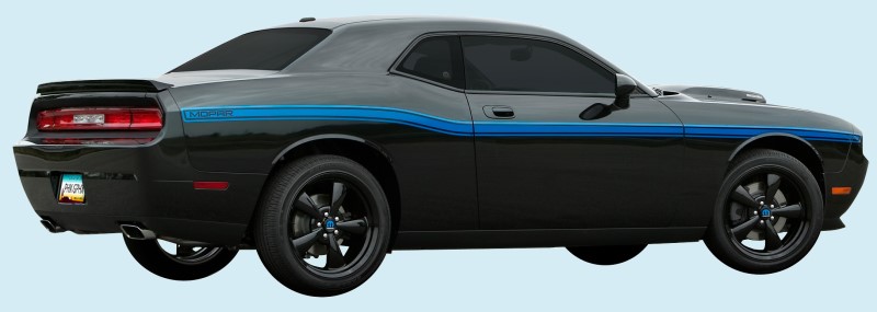 "Mopar" Body Side Stripe Kit 08-up Dodge Challenger - Click Image to Close